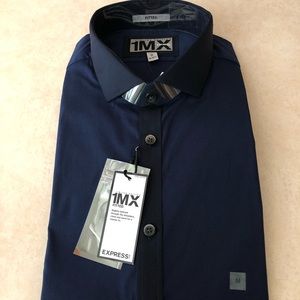 NWT Express Men’s Navy Limited Edition Dress Shirt